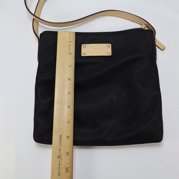 Kate Spade New York Kennedy Park Tess Crossbody Bag‎ Purse Black Nylon Leather - Picture 3 of 10